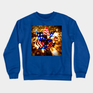 Patriotic pinwheel Crewneck Sweatshirt